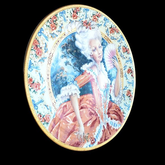 Oleg Cassini Marie Antoinette Collector Plate 10.25" French Rococo Style 1982 - Picture 4 of 9